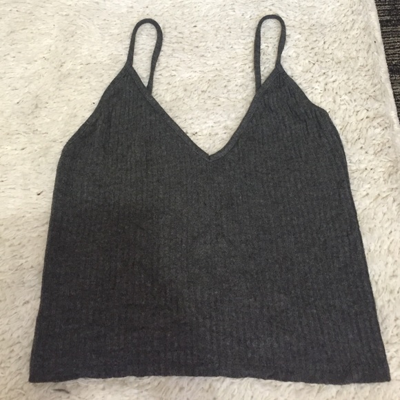 SOLD Brandy Melville grey crop top