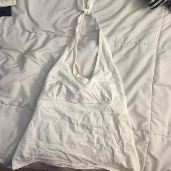White halter top