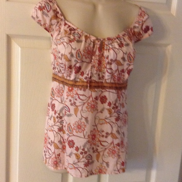 Ann Taylor Loft cotton peasant top