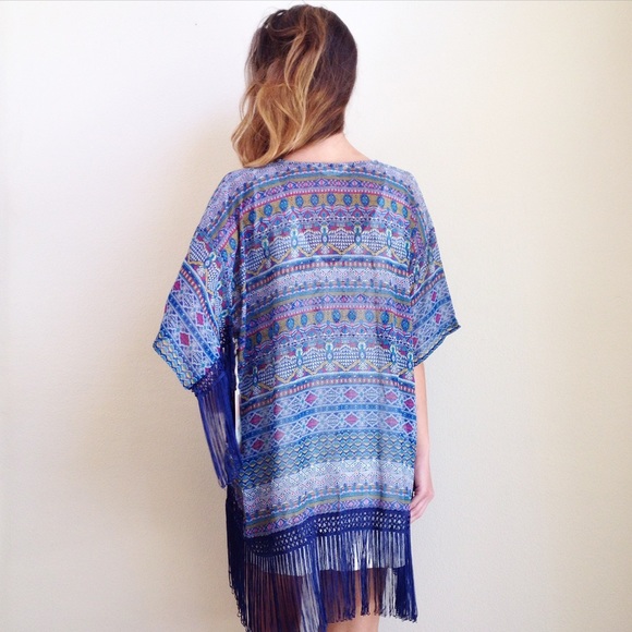 | new | fringe kimono - Picture 4 of 4