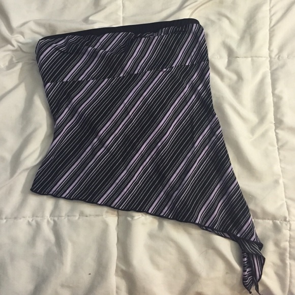 Asymmetric tube top