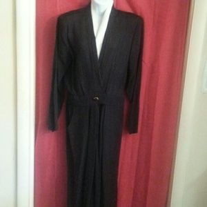 Black one piece pant suit