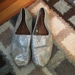 Toms sparkly flats