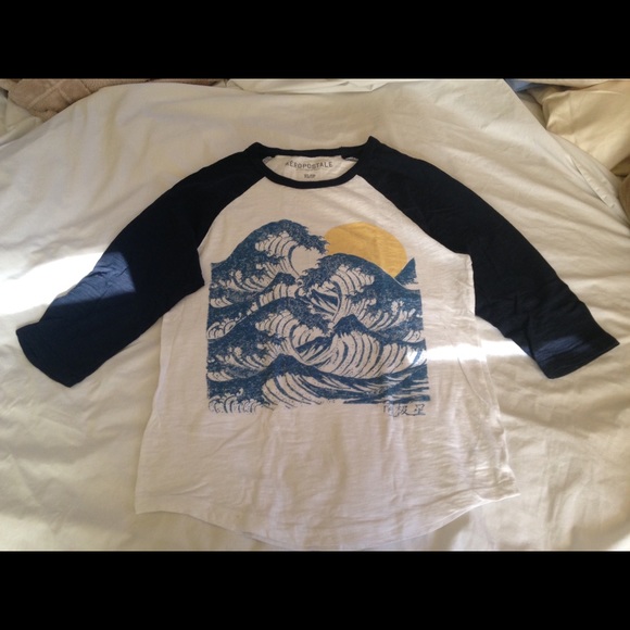 Aeropostale long sleeve graphic Henley tee shirt