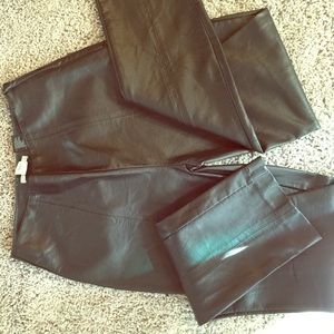 H&M imitation leather pants