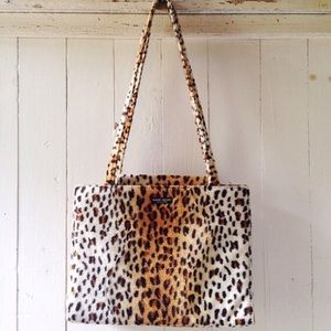 Vintage Velvet Leopard Punk Rock Shoulder Bag