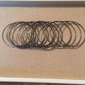 Gun metal bangles