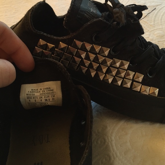 💀 black converse 💀 one of a kind - Picture 4 of 4