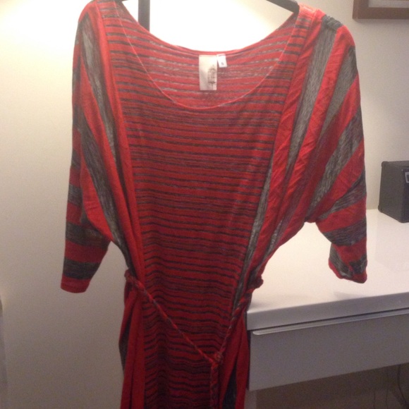 Draping cotton dress