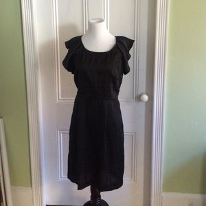 LOFT LBD with flutter sleeves, size 6