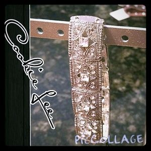 Cookie Lee Genuine Crystal Stretch Bracelet