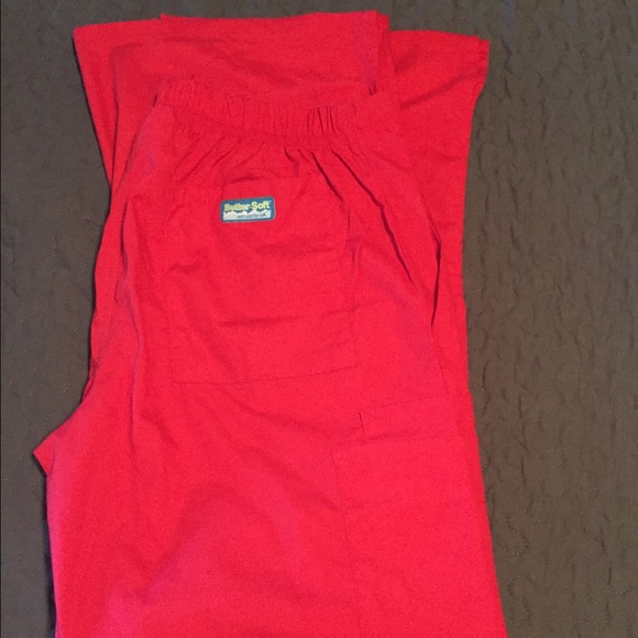 Candy Apple Red Scrub Pants ❤️