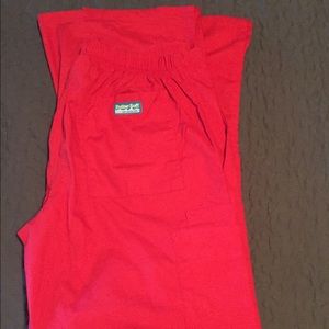 Candy Apple Red Scrub Pants ❤️