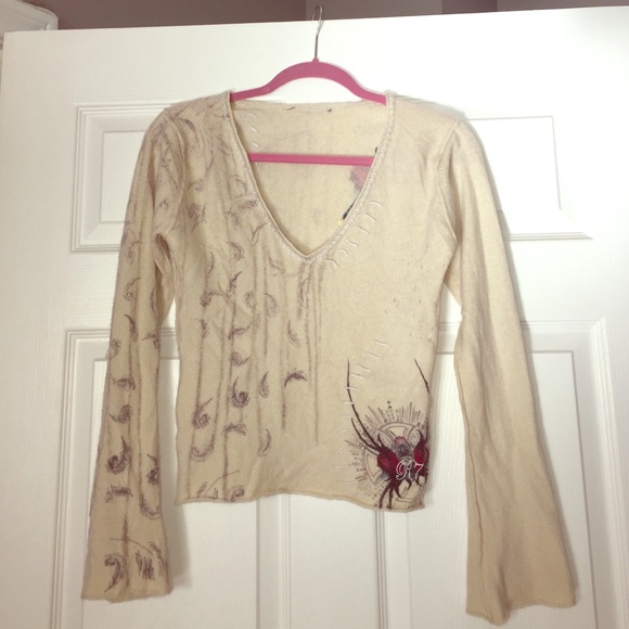 100% cashmere Rawsha top