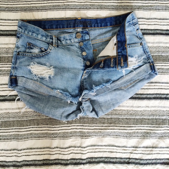 High Waisted Jean Shorts