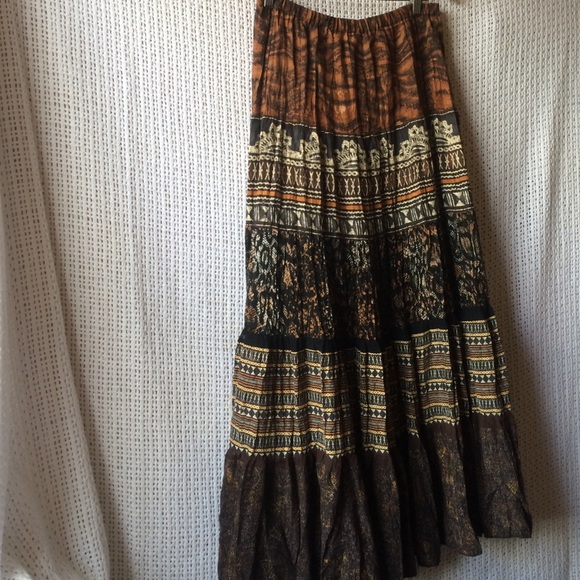 Beautiful Bohemian Chico's Long Skirt - Picture 1 of 4