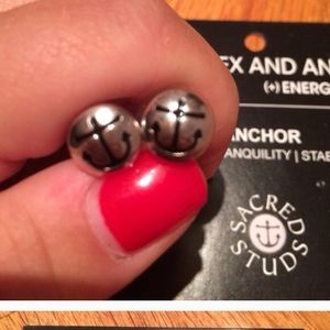 Alex and Ani sacred stud earrings