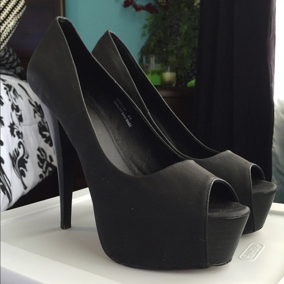 4 inch Sexy Black Heels