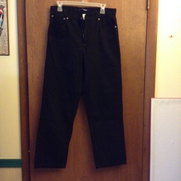Boy's Black Denim Dress Pants