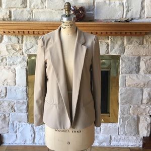 Aqua tan blazer M