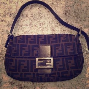 Authentic Fendi shoulder bag and matching wallet