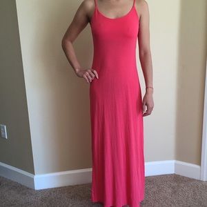 Pink maxi dress