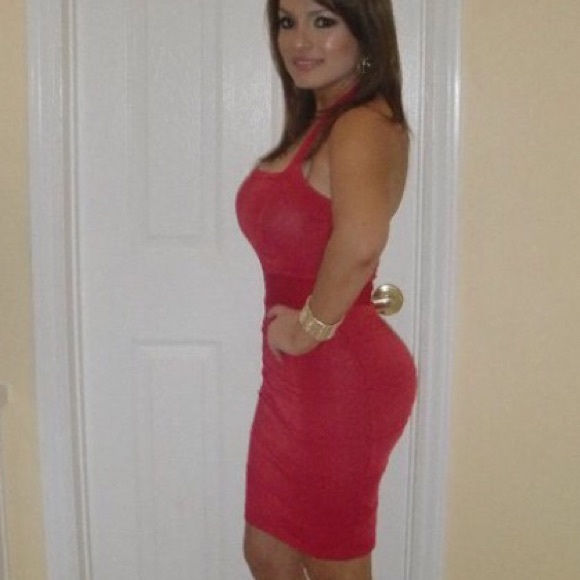 Beautiful, sexy, red Bebe dress.