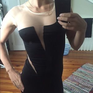 Black mini dress