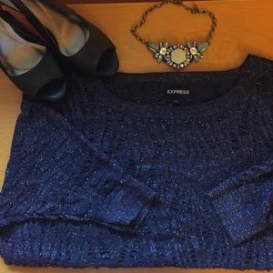 Navy Express Dolman Sweater