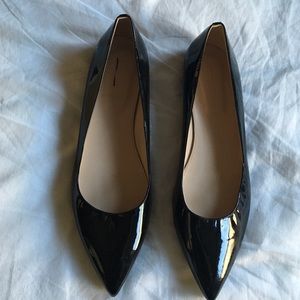 J.crew Viv patent flats size 11 black