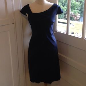 Adrianna Papell navy blue dress- like new!