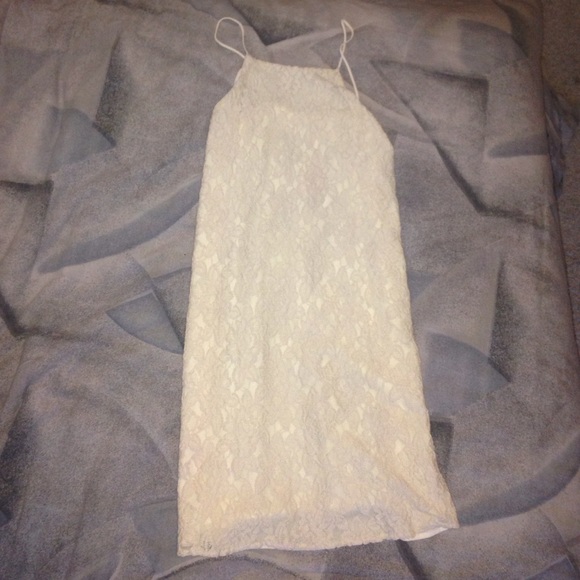 Off white/Cream Flower Patterned Dress