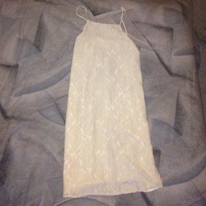 Off white/Cream Flower Patterned Dress