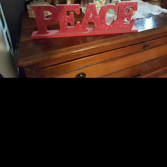 Christmas peace sign