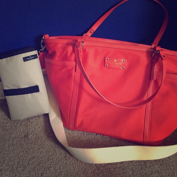 Beautiful Red 🔥🔥🔥🔥 Kate Spade diaper bag!