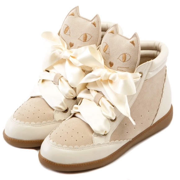 2 ways Cats High-top Wedge Sneaker