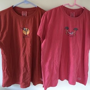 2 life is good shirts!