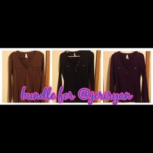 Bundle of Henley shirt for @jeriryan