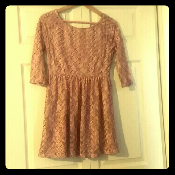 A mid sleeve dress