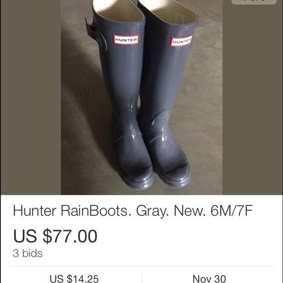 Hunter boots HURRY ONLY 1 HOUR LEFT