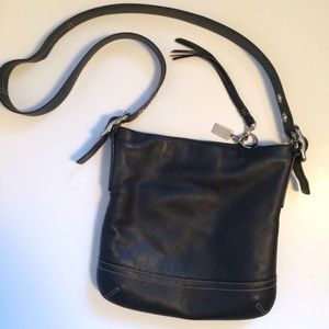Black Leather Coach Bag