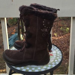 Brown north face boots
