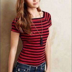 Darling Anthropologie Striped Top
