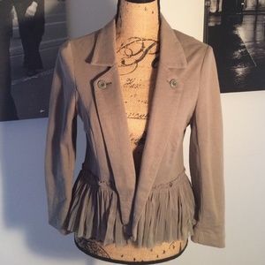Free People ruffle blazer