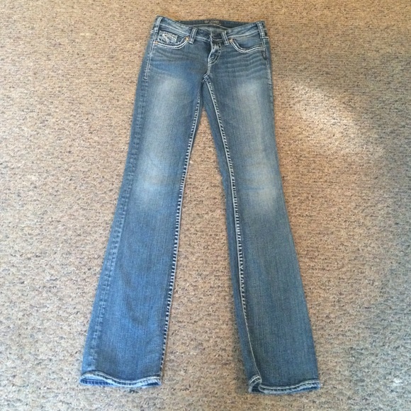 Silver Aiko Bootcut jeans.  Size 26/35