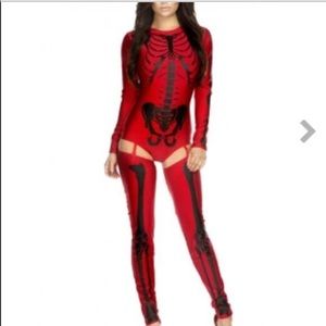 Rave outfit/ Halloween costume (red skull)