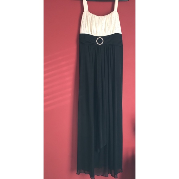 Black and white elegant dress