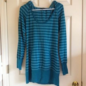 Express blue striped sweater