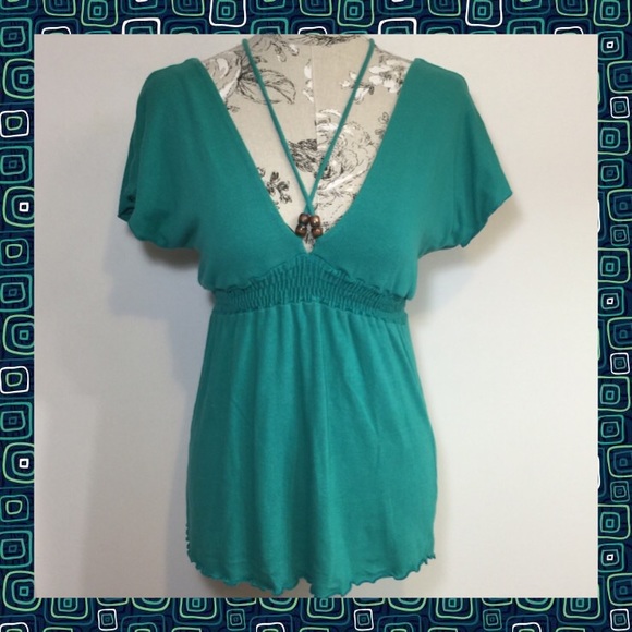 ⚡️SALE⚡️Ella Moss Deep Double V-Neck Straps&Beads