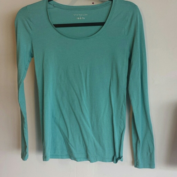 Soft aqua long sleeve shirt